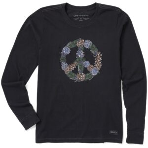 Women's Long Sleeve Crusher Tee, Long Sleeve Swearter 84