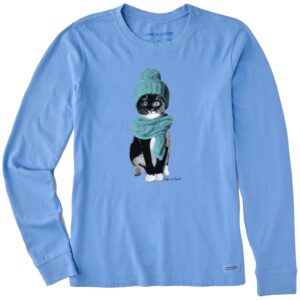Women's Long Sleeve Crusher Tee, Long Sleeve Swearter 77