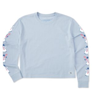 Women's Long Sleeve Crusher Tee, Long Sleeve Swearter 57