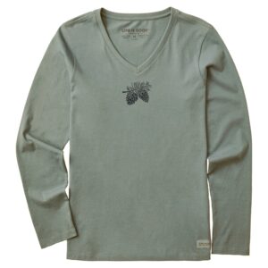 Women's Long Sleeve Crusher Tee, Long Sleeve Swearter 85