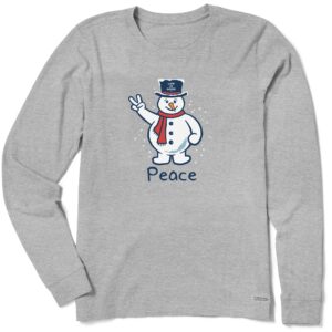 Women's Long Sleeve Crusher Tee, Long Sleeve Swearter 62