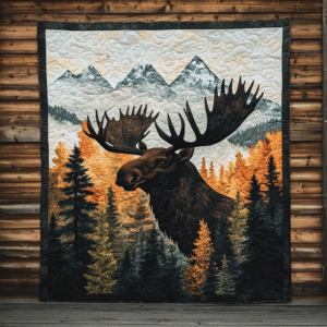 Moose VA110684 Quilted Blanket