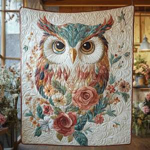 Owl VA110626 Quilted Blanket